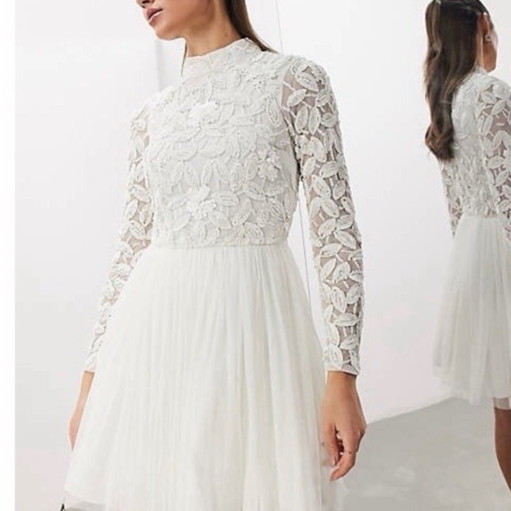 ASOS Arabella elegant  White Lace Dress